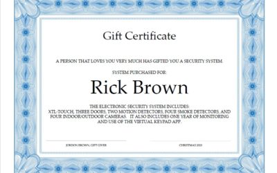 Gift Certificates